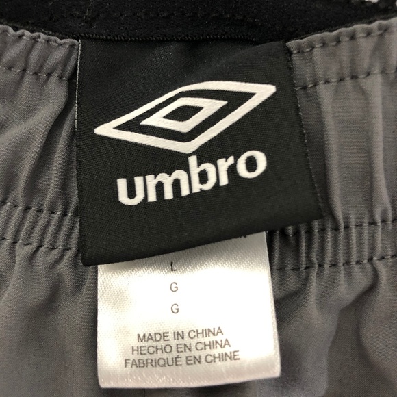 Umbro Large Gray Athletic Track Pants - Picture 4 of 5